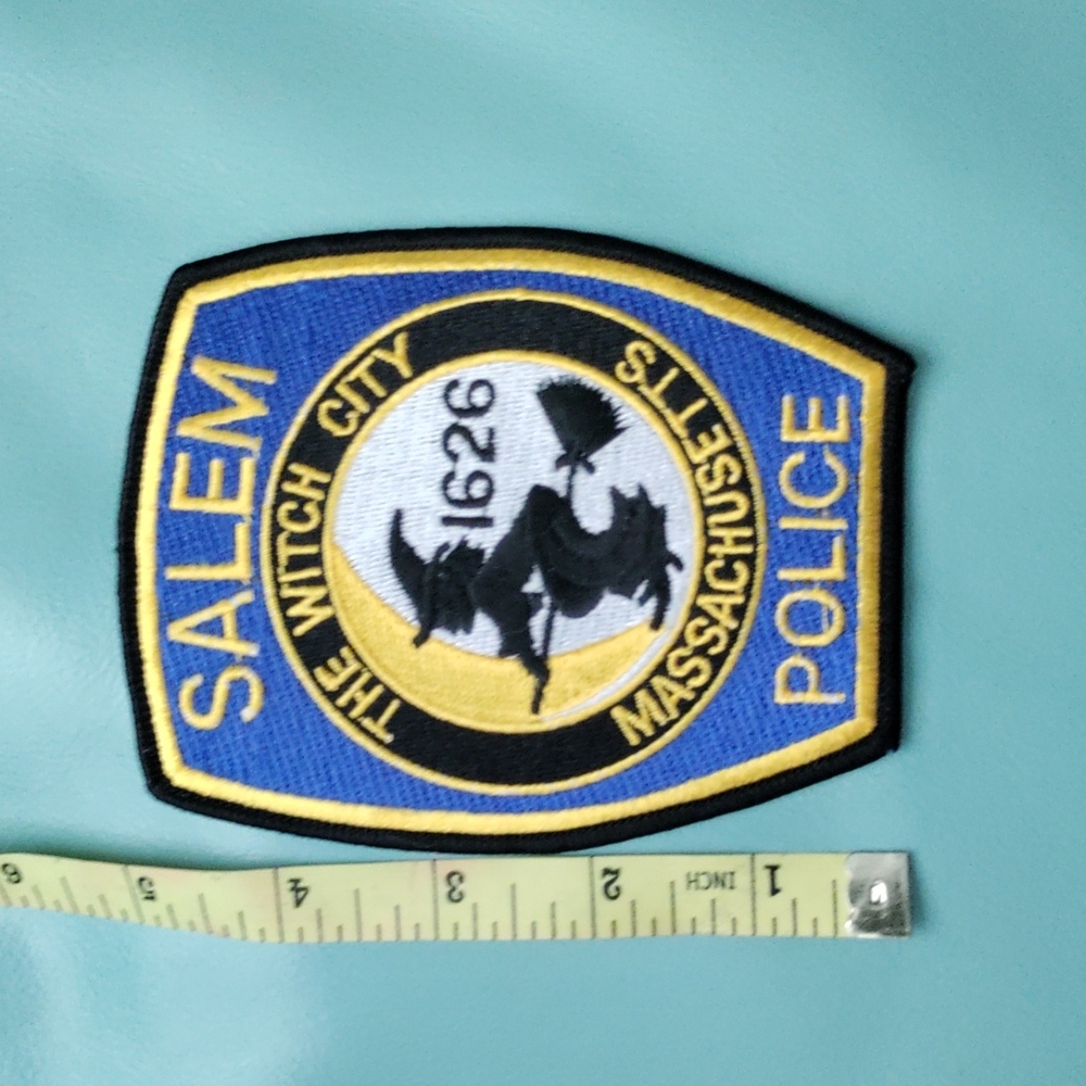 SALEM🧹 WITCH🧙‍♀️🪄PATCH💫BIG POLICE PATCH 1626🧹THE WITCH CITY MASSACHUSETTS - Picture 4 of 5